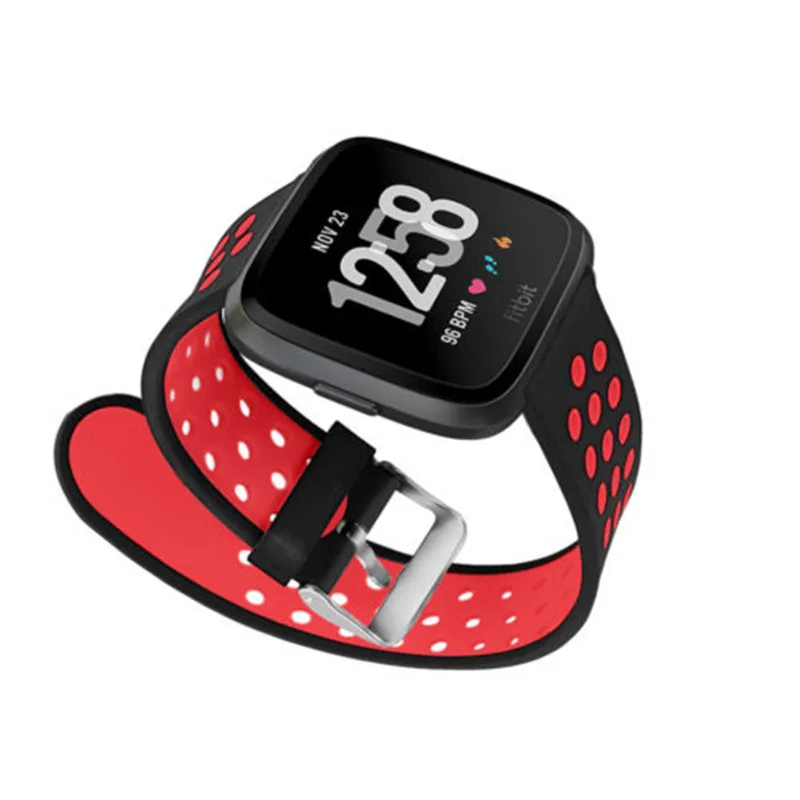 Сменный мягкий силиконовый браслет для спортивных часов ремешок умных Fitbit Versa -