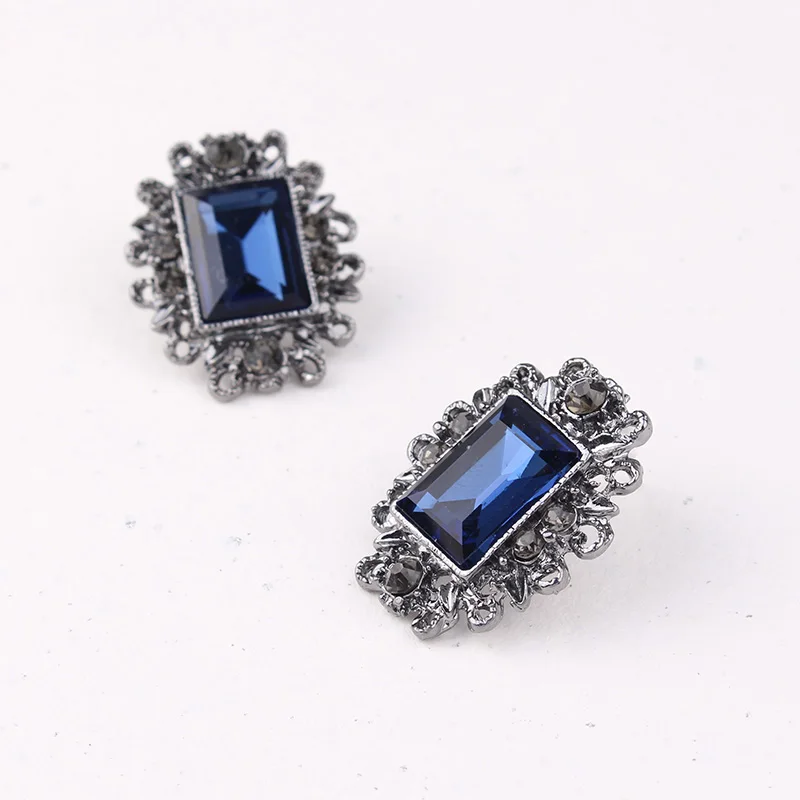 TODOX Акция новые модные ювелирные серьги женские Ретро Геометрические синие