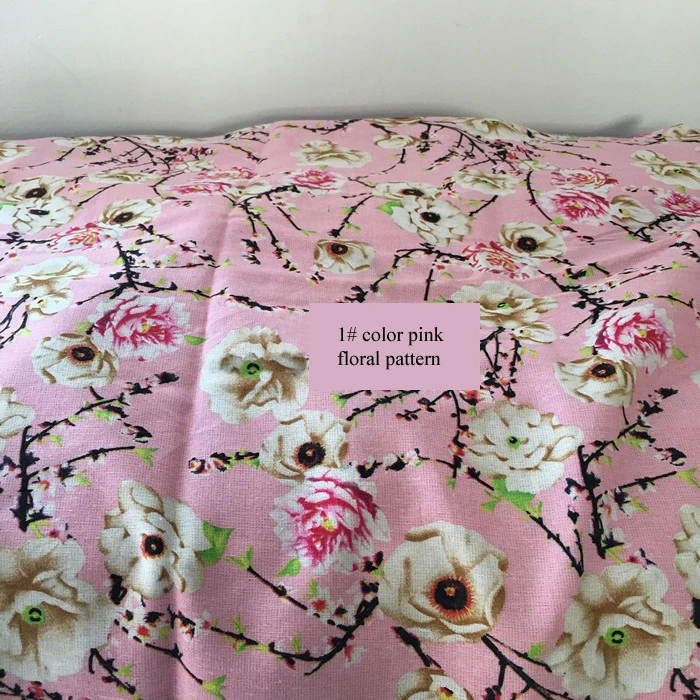 100 см * 145 летняя одежда с цветочным узором из хлопка и льна|cotton linen|clothing materialmaterial