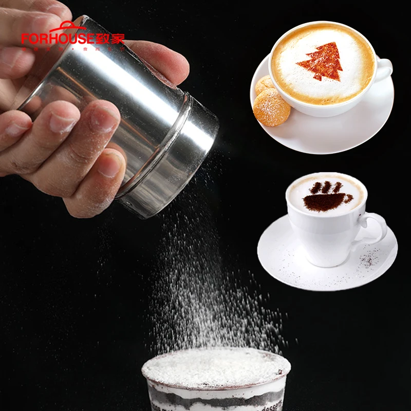 18 шт./компл. шейкер для кофе мерная ложка трафареты шоколада капучино латте чай