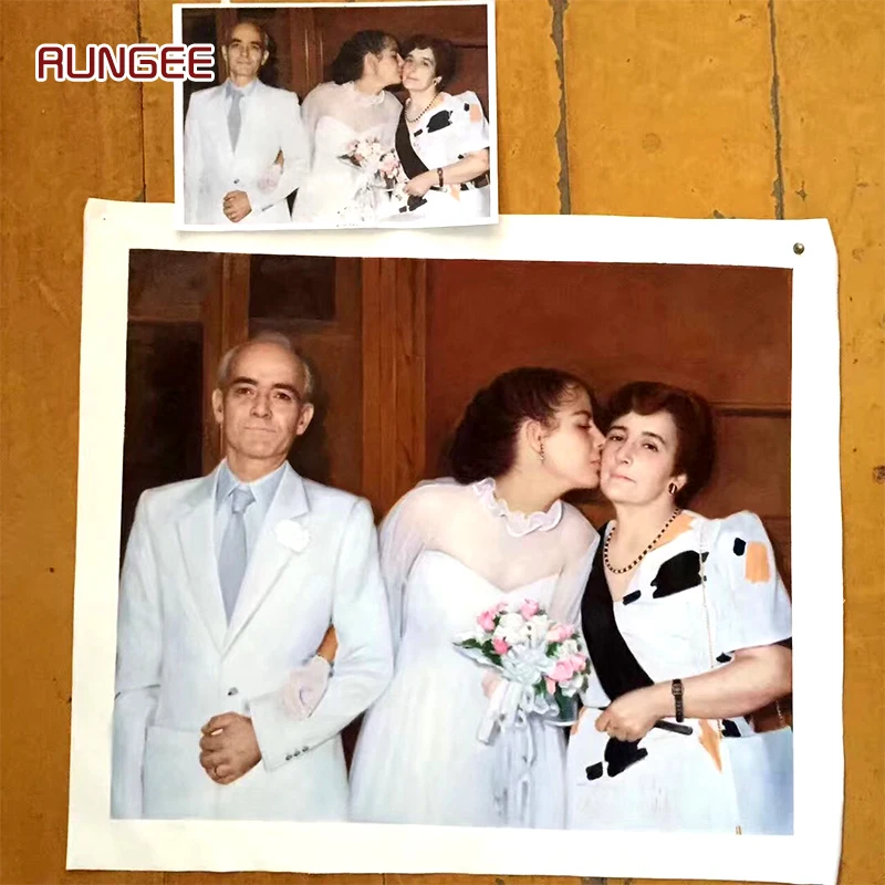 100% ручная роспись Портрет на заказ картина маслом холсте настенное украшение