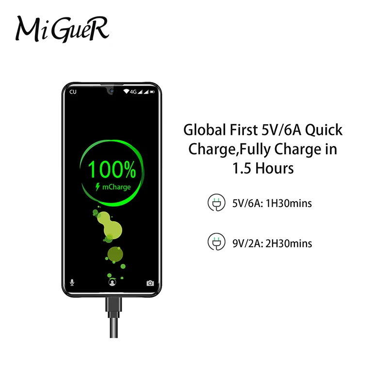 OUKITEL K9 водонепроницаемый 7 12 &quotFHD + 1080*2244 16MP 2MP/8MP смартфон 4 Гб 64 Face ID 6000 мАч 5В/6A