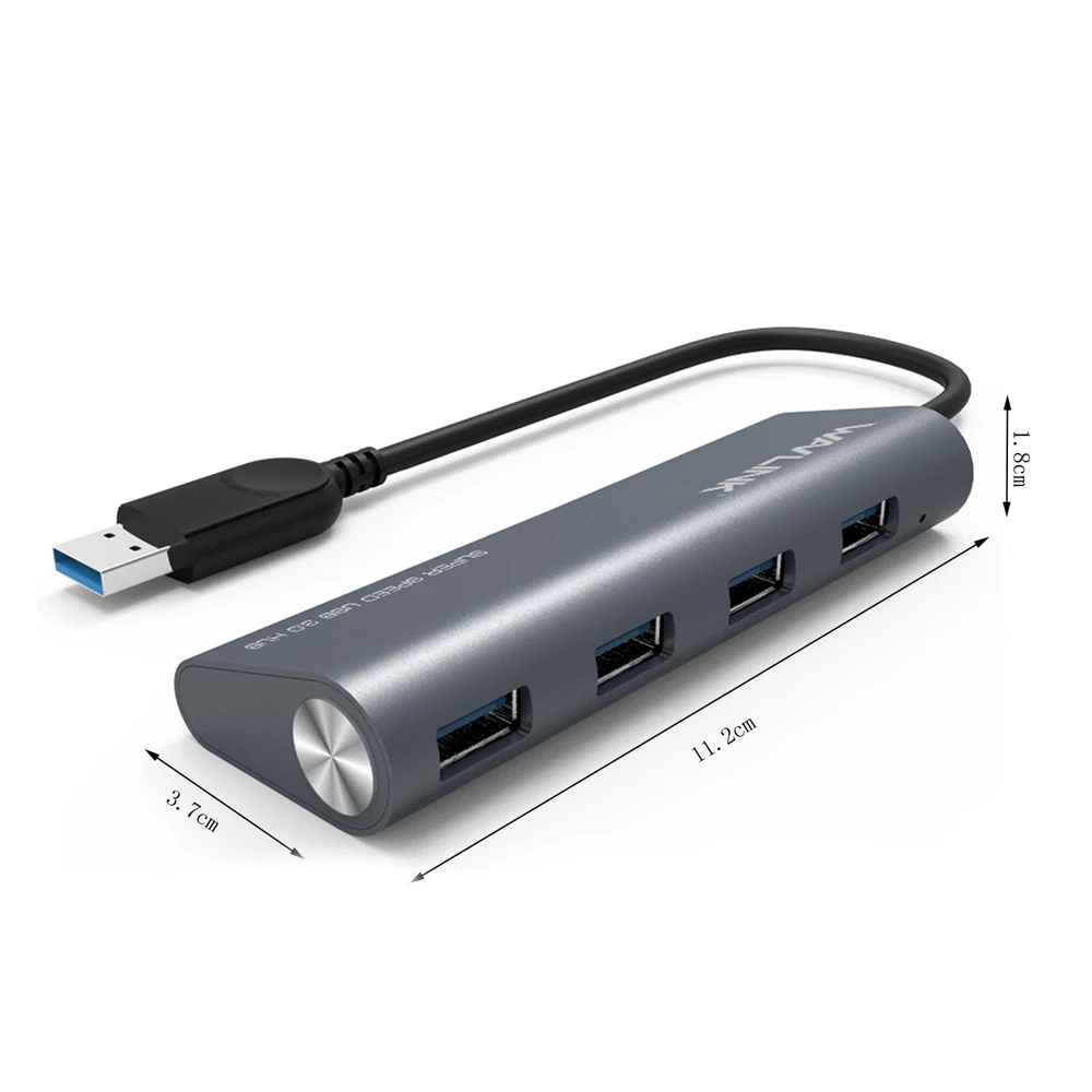 Суперскоростная 4 портовая док станция usb 3 0 5 Гбит/с алюминиевая стандартная