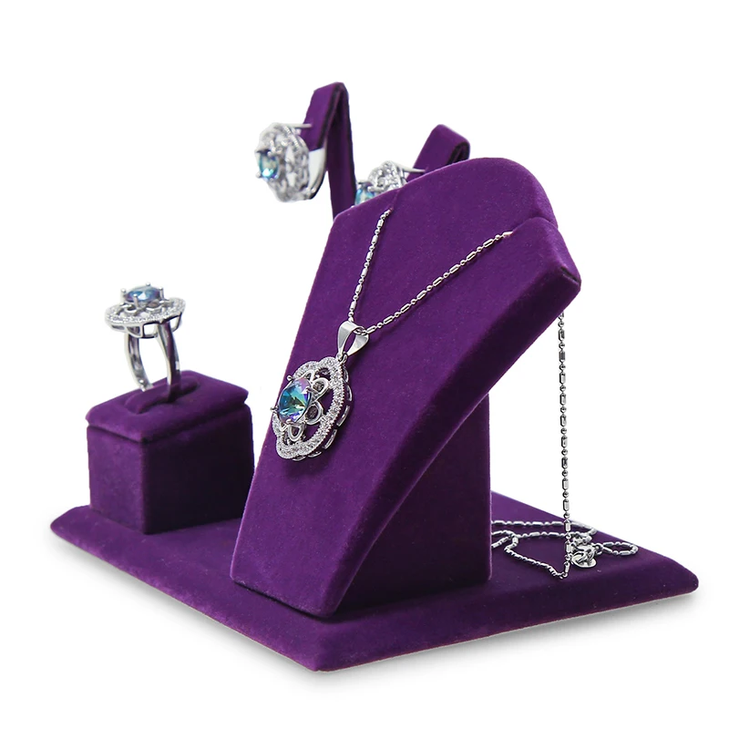 Новое поступление фиолетовый смешанный витрина для ювелирных изделий серьги