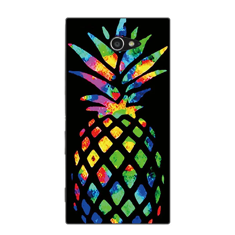 Мягкие силиконовые чехлы из ТПУ для Sony Xperia M2 S50H Dual D2302 D2303 накладка Aqua чехол