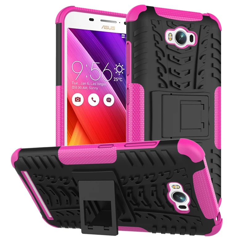 Pink Чехол для Asus Zenfone Max ZC550KL, модный толстый силиконовый гибридный защитный чехол s для Asus Zenfone Max ZC550KL Z010D Z010DA, 5,5 дюймов - Цвет: Pink