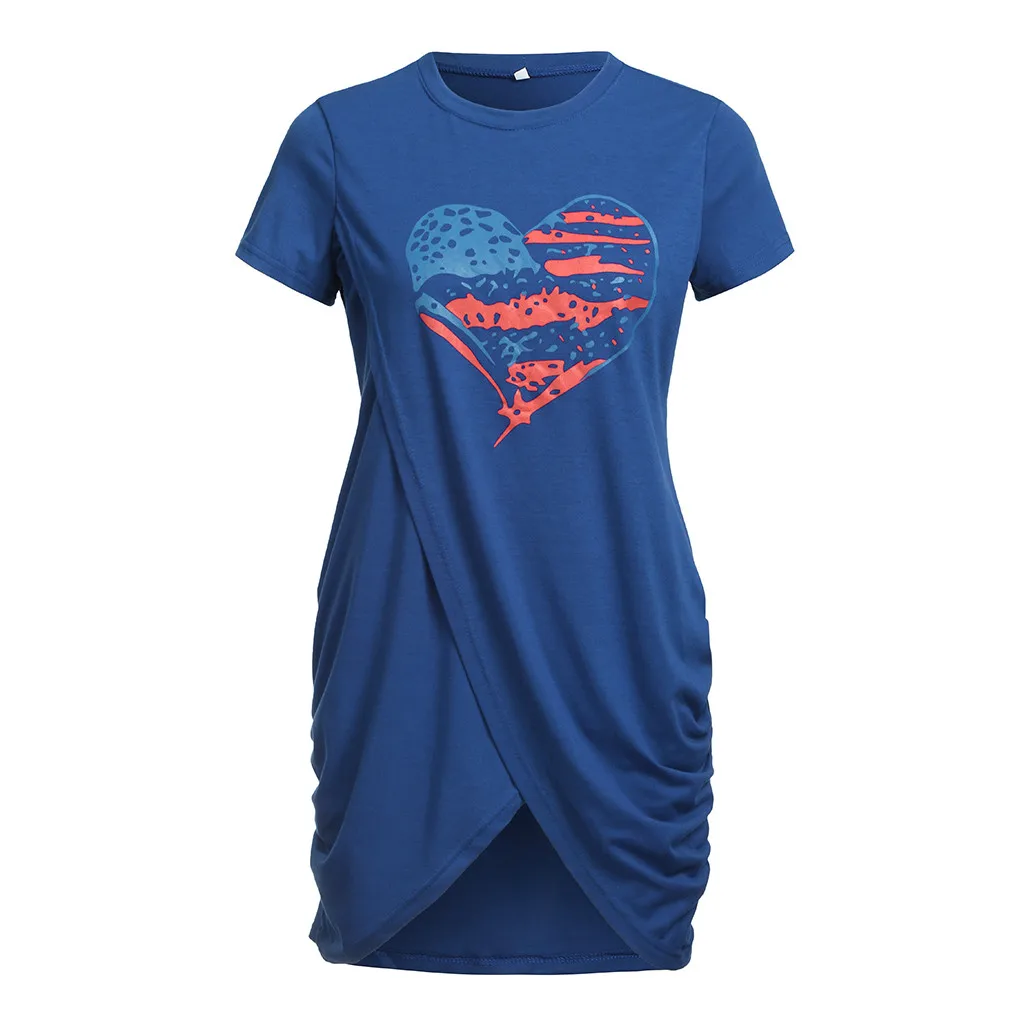 JAYCOSIN/горячая распродажа женское Повседневное платье с принтом в виде сердца и