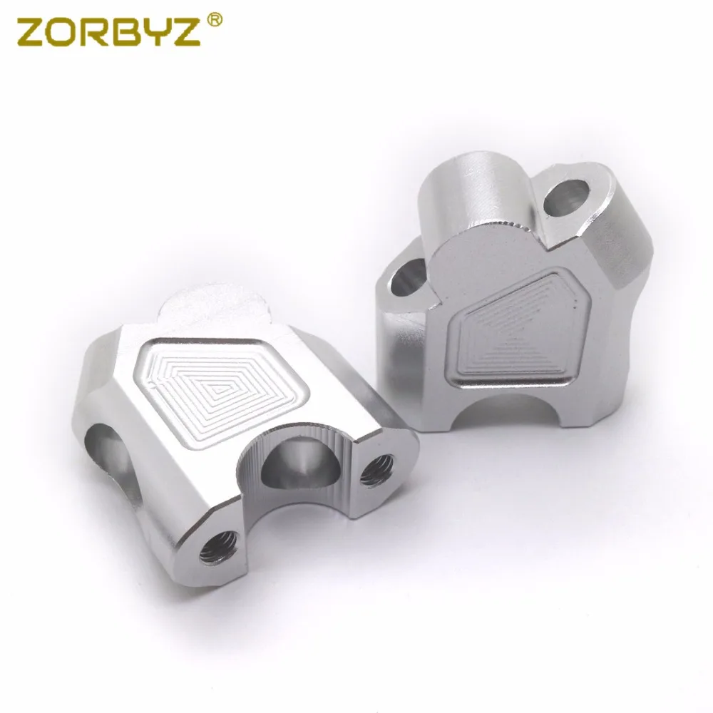 ZORBYZ Мотоцикл CNC Серебряный Руль Riser Kit движется бар вверх для BMW F650GS 2008 2012 F700GS 2013