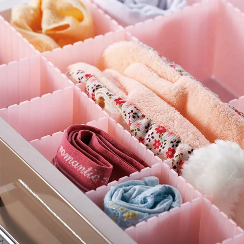 4 шт./компл. пластиковый разделитель Регулируемый ящика органайзер для хранения