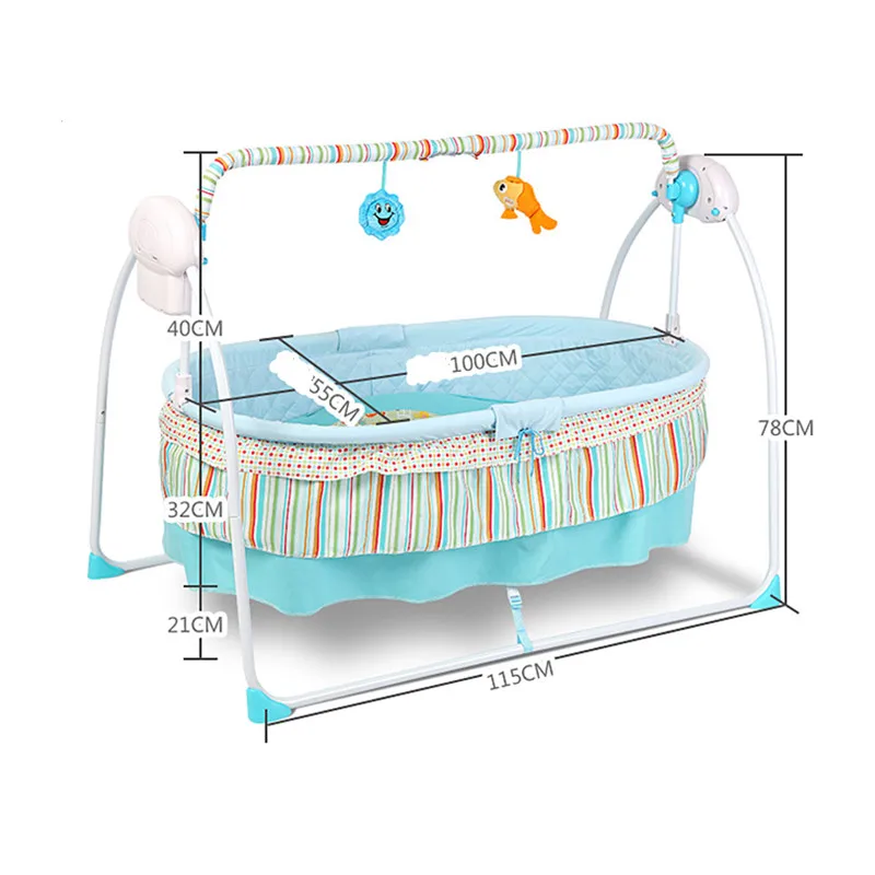 Модная детская кроватка/детская колыбель качалка большое пространство 100X55 см|baby