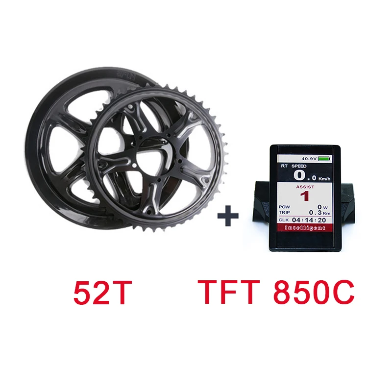 36V250W13AH 52T 850C 36V250W Середина привода Bafang мотор комплект для переоборудования электрического велосипеда с 36V13AH батареей 8fun Электрический мотор 250w ebike kit - Цвет: 36V250W13AH 52T 850C