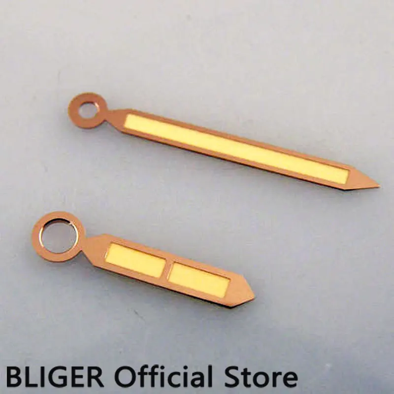 

Rose Golden Edge Luminous Watch Hands Fit For ETA 6497 6498 ST 36 Hand Winding Movement H18