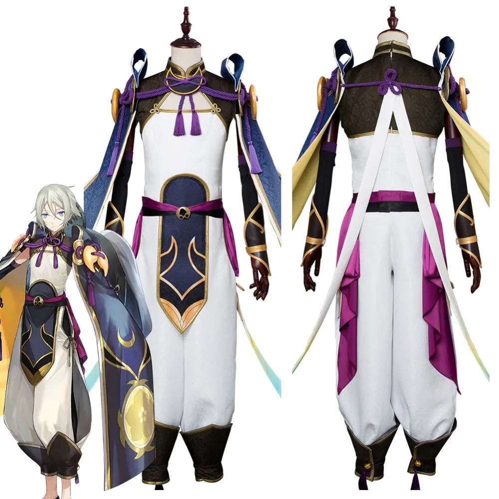 Fate Grand Order сабля для косплея Lang Lin Wang Косплей Костюм Плащ Хэллоуин Костюм|Игровые