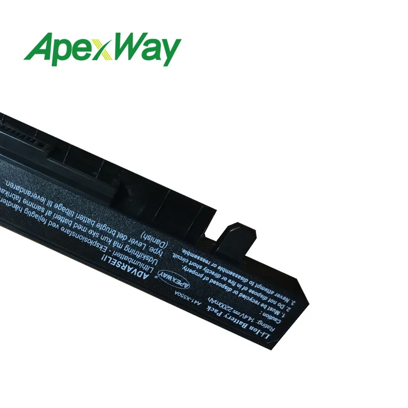 2200 мА/ч, Батарея для Asus F450 F550 F552 K550 X450 X550 X550C X550A X550CA X550L R409 R510 R510C A41-X550 A41-X550A A450 A550