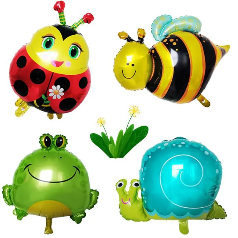 Романтическое свадебное украшение фольга воздушные шары пчела лягушка улитка