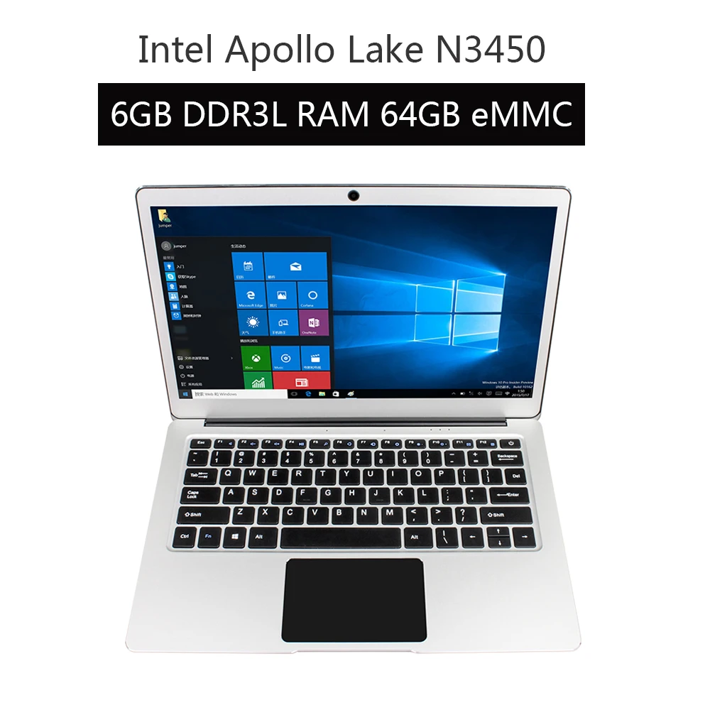 Jumper ezbook 3 Pro Dual Band AC Wi-Fi 13.3 ''ноутбук Apollo Lake N3450 с SATA M.2 SSD слот 6 г Оперативная память металлический корпус Win10 ноутбук