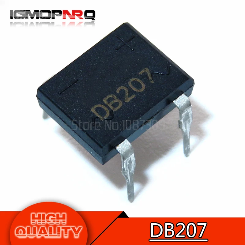 DB207 20 штук DB107S DB107 DB207S DB207 DB157S 2A 1000V мостовые выпрямители 1A 1000V - Цвет: DB207