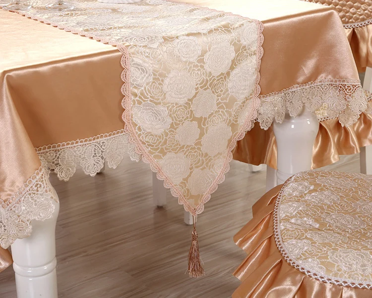 13 шт./компл. Европейский Стиль прямоугольный Скатерти с чехлы для стульев свадьбы