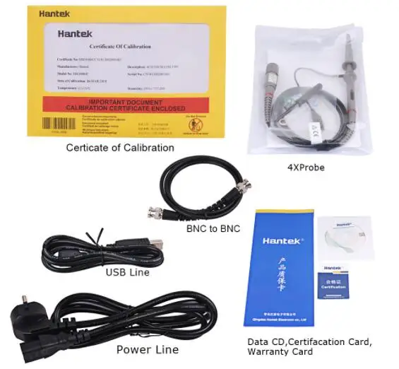 Осциллограф Hantek DSO4084C DSO4104C DSO4204C DSO4254C 4CH EXT AFG DVM генератор автоматического