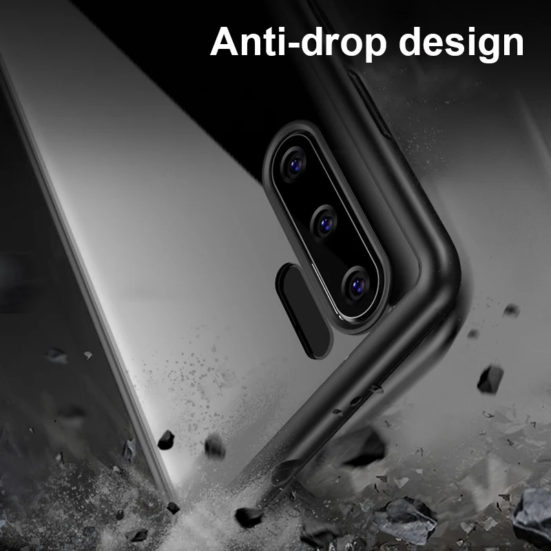 Чехол для Huawei P30 20 Pro чехлы P20 Lite мягкая силиконовая рамка + прозрачный акриловый
