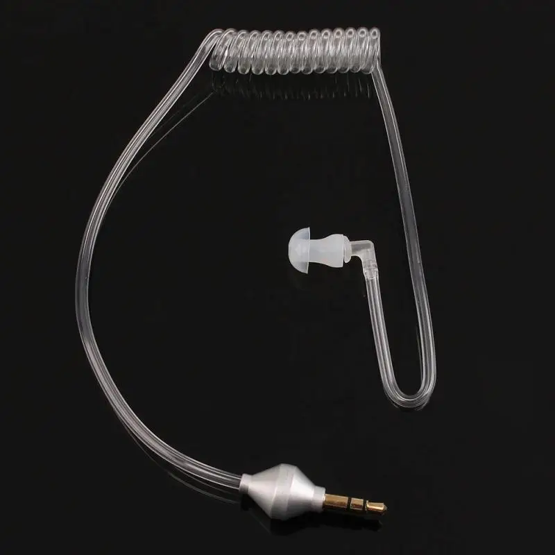 Новейший тип 3.5 мм В Ухо Анти излучения Наушники Воздушной Трубки Моно Стерео Для