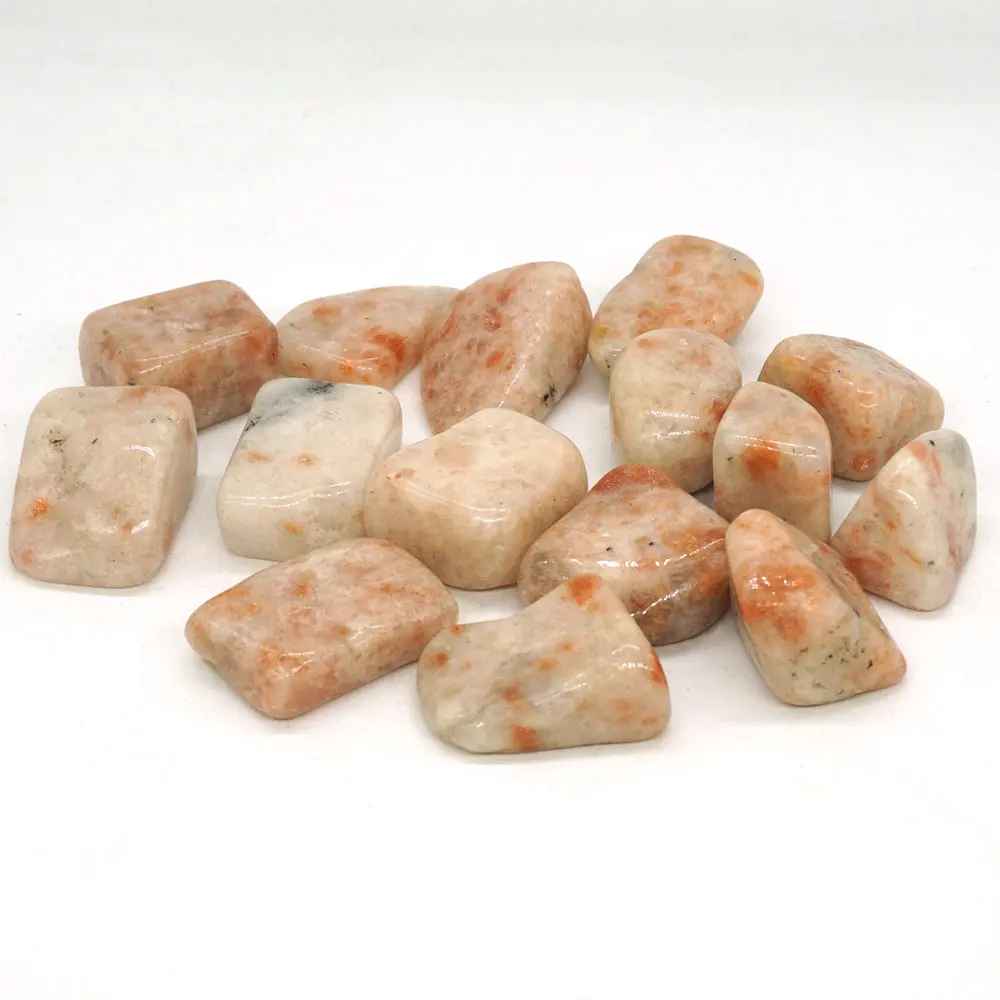 Нестандартный полированный кварцевый камень Sunstone чакра из натуральных камней