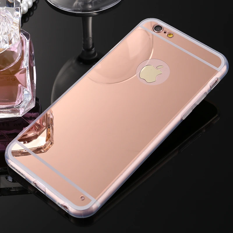 Hot Mirror Electroplating Soft Clear TPU Case For iphone 6 6S 4.7 inch / Plus 5SE 5S 5 SE Back Cover Phone Bags Cases Aifon | Мобильные