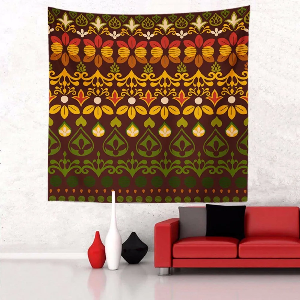 Домашний популярный плед хиппи индийский Гобелен Мандала Настенное подвесное