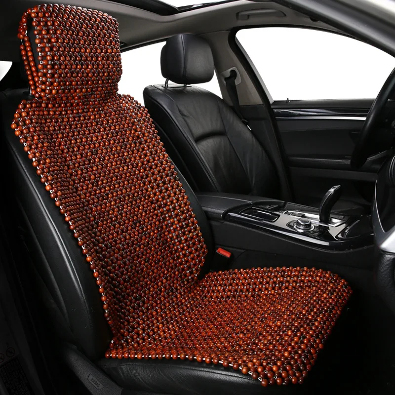 Новое поступление автомобильная деревянная подушка с бусинами летняя холодная