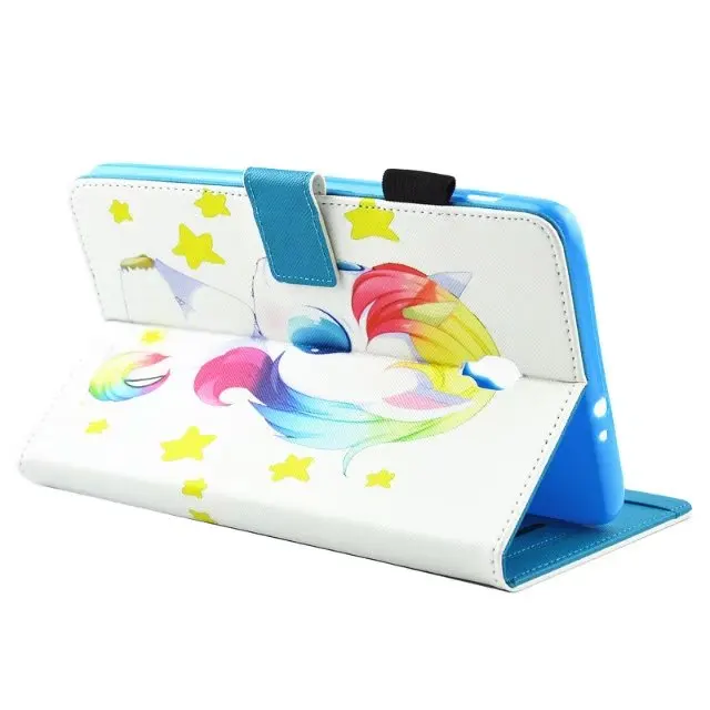 Чехол из ПУ кожи с магнитом и мультяшным единорогом для Samsung Galaxy Tab A 8 0 2017 T380 T385