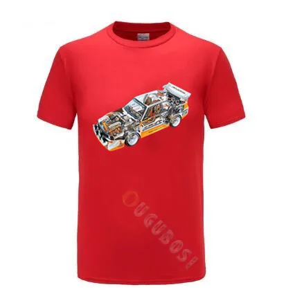 HB AUDI S1 QUATTRO RALLY TEAM Walter Rohrl T Shir shirt size S 3XL shirt|Мужские футболки| |
