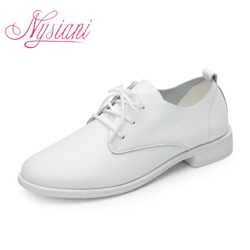 Nysiani Повседневная кожаная обувь 2017 женская сезон: весна–лето Разделение дышащей