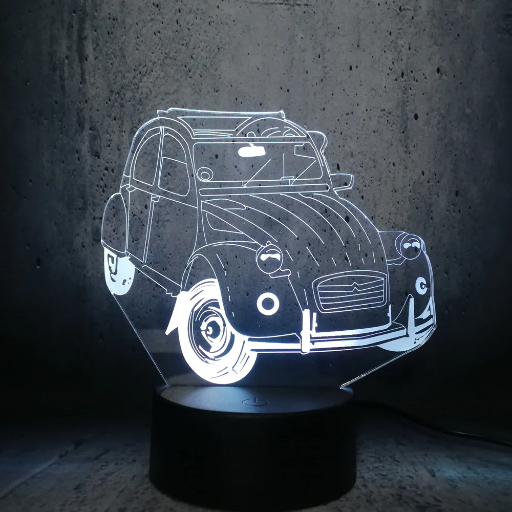 Модель автомобиля 3D светодиодный светильник классический винтажный