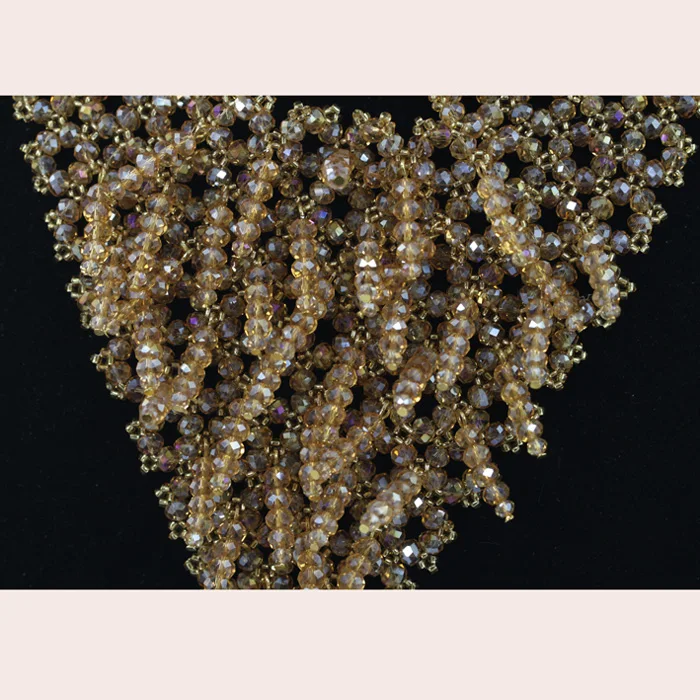 Новинка 2017 массивное ожерелье набор роскошные цвета шампанского золото