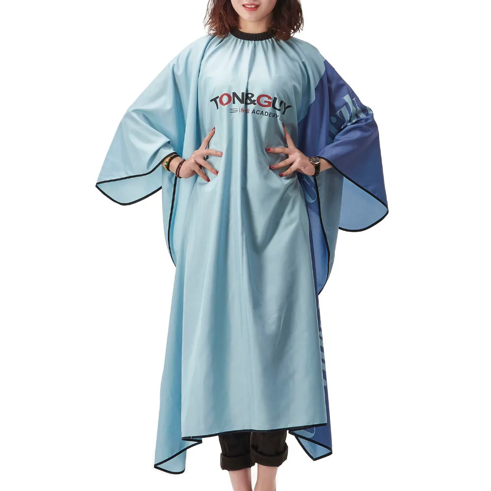 Профессиональная накидка для парикмахерской стрижки волос взрослых двухцветная