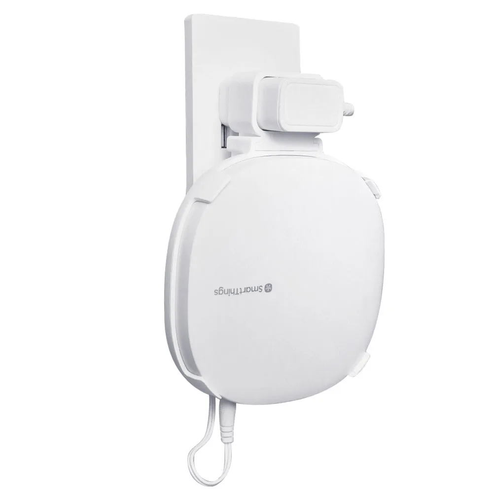 Настенный держатель для SmartThings Hub 3-го поколения, стильная Wi-Fi полка для маршрутизатора настенная розетка Держатель Кронштейн кабель управление, белый