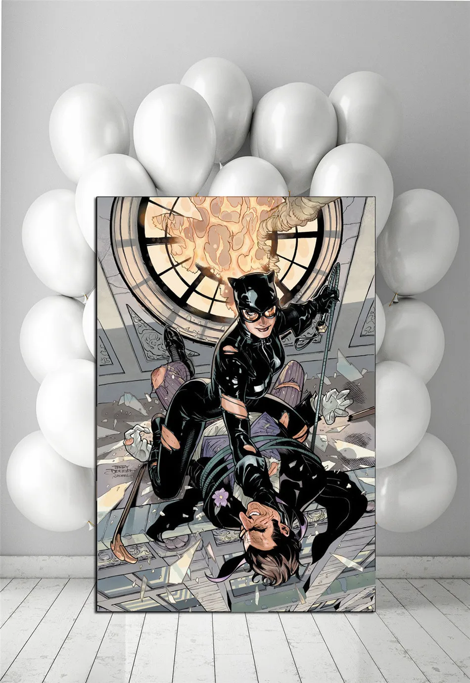 Catwoman чудеса 1 панель украшение на стену живопись маслом плакат Холст Картина
