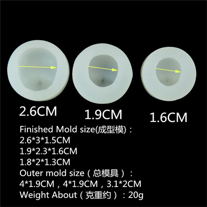 3pcs DIY Human Head Silicone Smooth Cake Mold Drops of Glue For Accessories Liquid Chocolate Fondant Moulds Baking Tool | Дом и сад