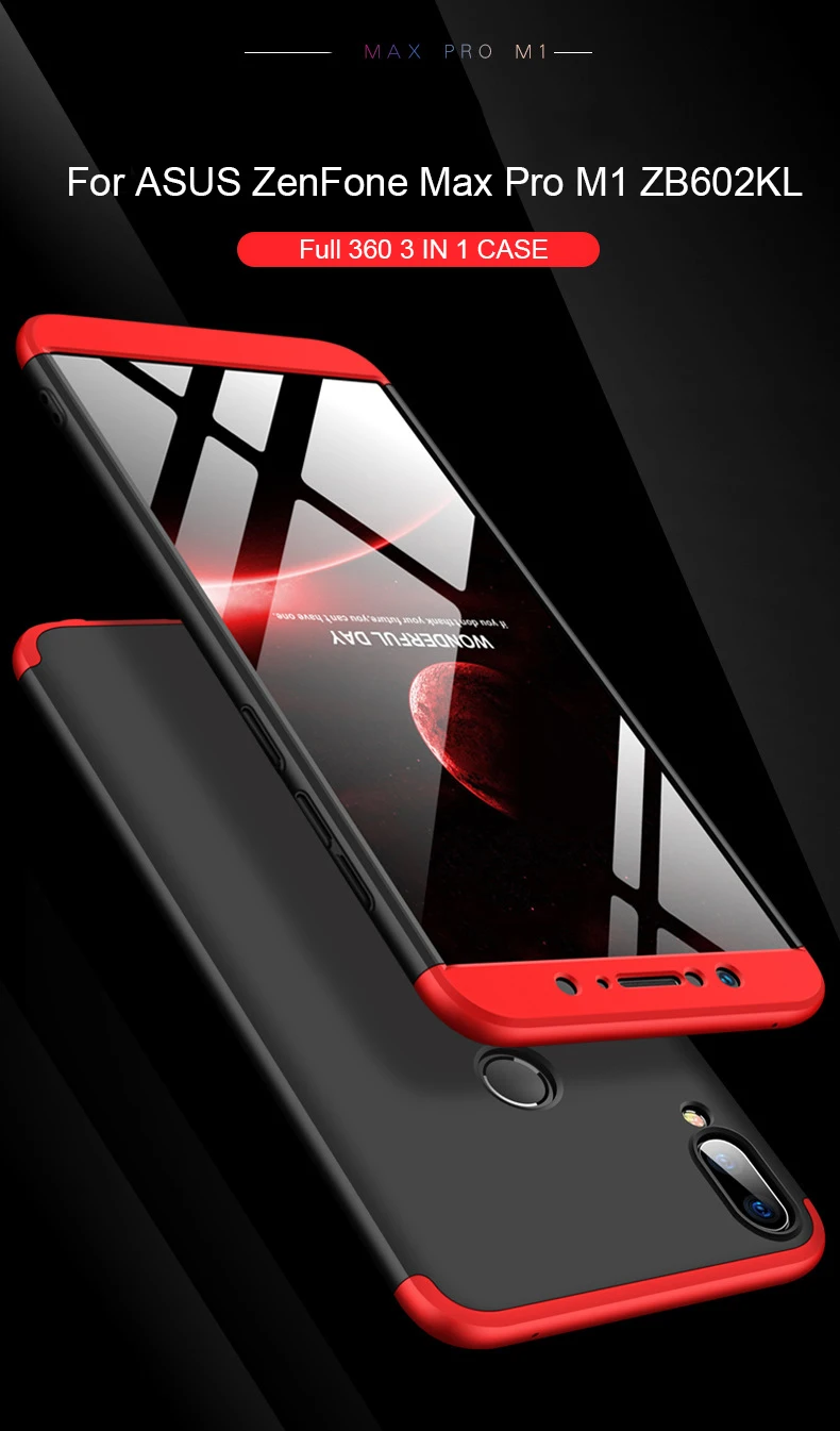 Чехол lamorniea для ASUS Zenfone Max Pro M2 ZB631KL 360, полная защита, противоударный чехол, чехол для ASUS Max Pro M1 ZB601KL ZB602KL