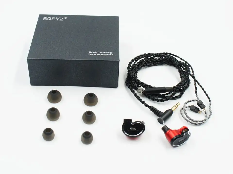 BQEYZ KB100 1 сбалансированная арматура + 2 динамических драйвера гибридные контактные