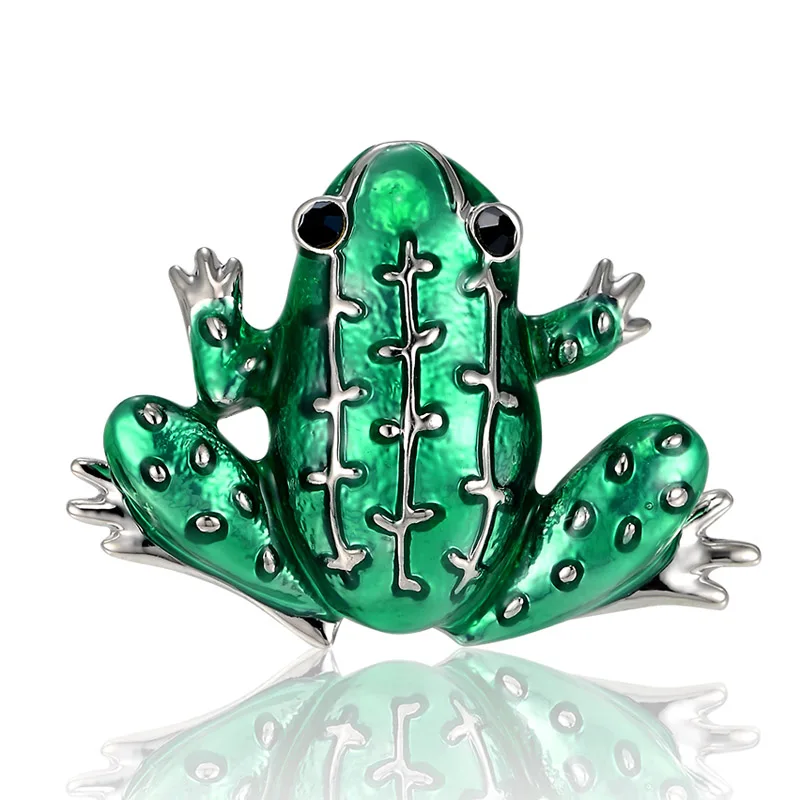 12 шт./лот оптовая продажа милая Лягушка Брошь для мужчин ювелирные изделия
