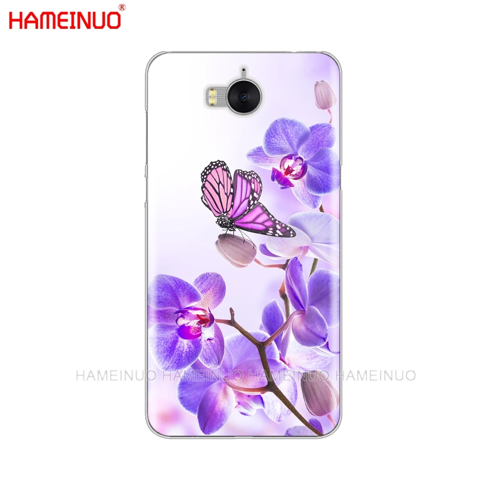 Цветной чехол HAMEINUO с цветами орхидеи для мобильного телефона huawei honor 3C 4X 4C 5C 5X 6 7 Y3