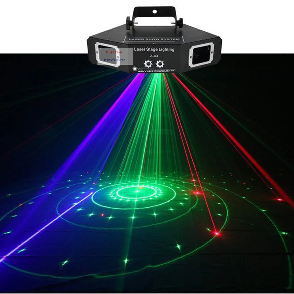 2 Units 550MW RGB 3IN1 Laser Stage Lighting Scanner DJ Show Light ...