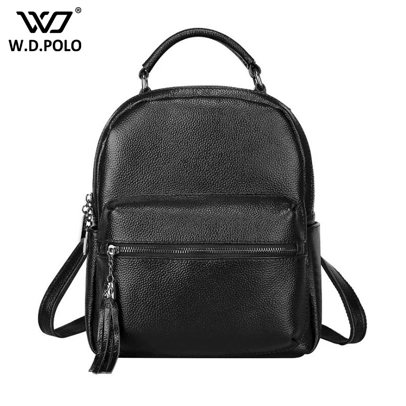 WDPOLO натуральная кожа женская мода рюкзак шикарный кисточкой дизайн рюкзаки hot