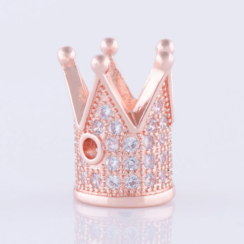 Роскошные микро проложить кубического циркония Корона амулеты для мужчин