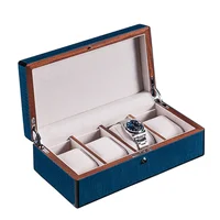 New 2019 Dark Blue Watch Storage Cases Piano Paint Design Brand Mechanical Watch Display Box Jewelry Package Box