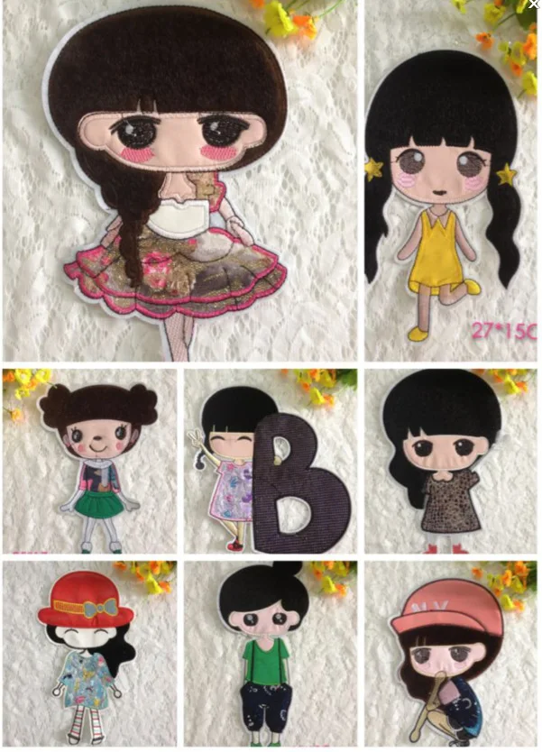 8 шт. нашивки принцессы с героями мультфильмов для маленьких девочек