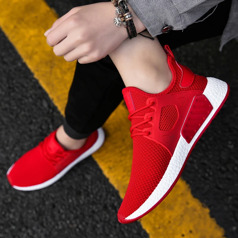 TRAANO Mesh Men Sneakers Casual Shoes For Lace-Up Male Footwear Spring Summer Breathable Comfortable CC-002 | Обувь
