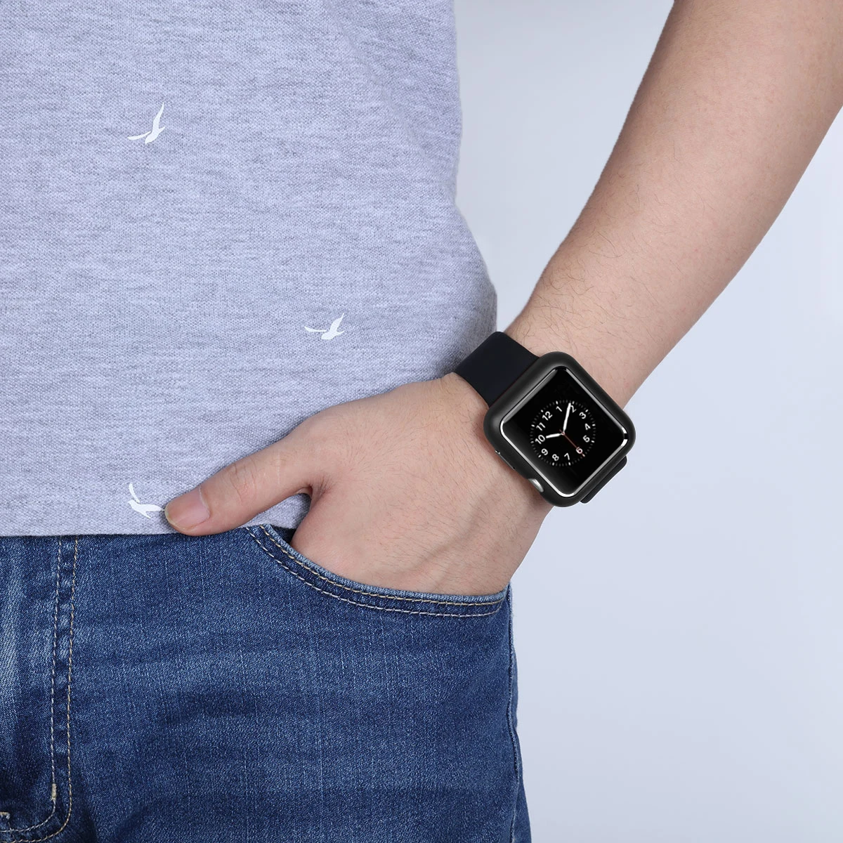 Магнитный защитный чехол с металлической рамкой для Apple Watch Series 1 2 3 4 iWatch 40 мм 44 38 42