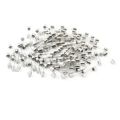 

100 Pcs Spare Part 5mm x 20mm Fast Blow Type Glass Tube Fuses 15A 250V